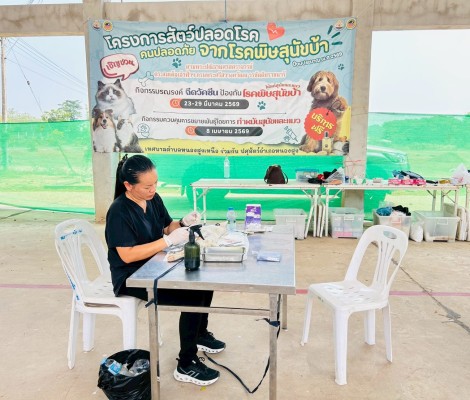 โครงการสัตว์ปลอดโรค คนปลอดภัย จากโรคพิษสุนัขบ้า ประจำปี 2569